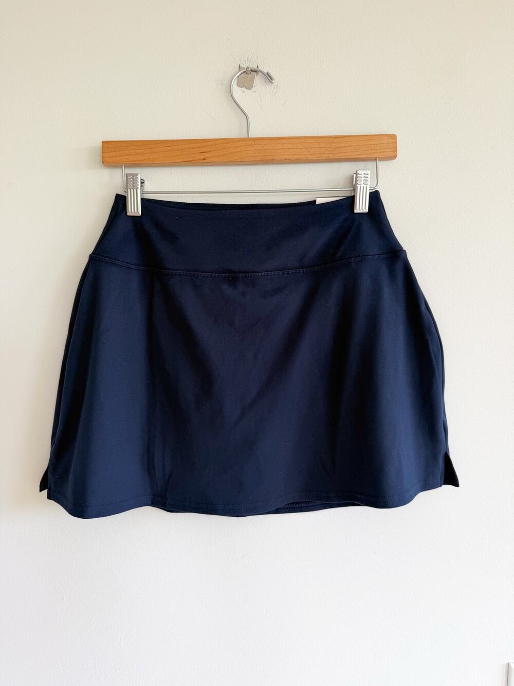 DSG Momentum High Rise Casual A-Line Mini Skort Blue S NWT